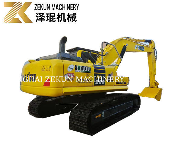 ساعات کاری کم 2001-4000 کاماتسو PC200-8 حفاری استفاده شده در وضعیت خوب