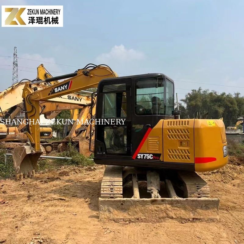 سال 2022 استفاده شده 7.5T Sany 75C Excavator SY75C-8 SY75C PRO حفاری های دست دوم