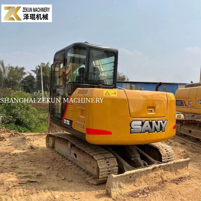 سال 2022 استفاده شده 7.5T Sany 75C Excavator SY75C-8 SY75C PRO حفاری های دست دوم