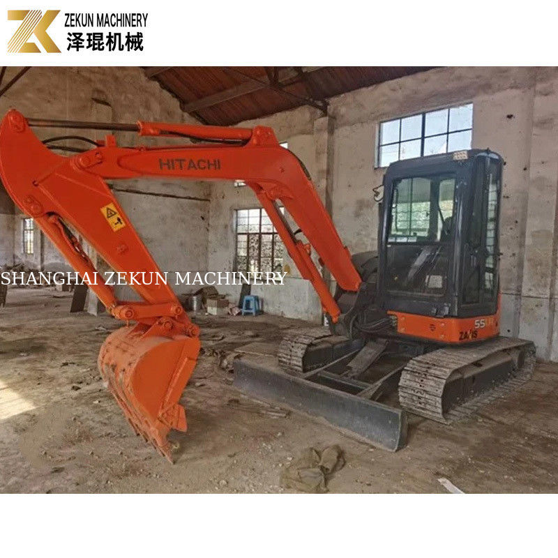 33.1Kw قدرت Hitachi ZX55 Excavator 5.5 تن مینی Bagger با 2001-4000 ساعت کار