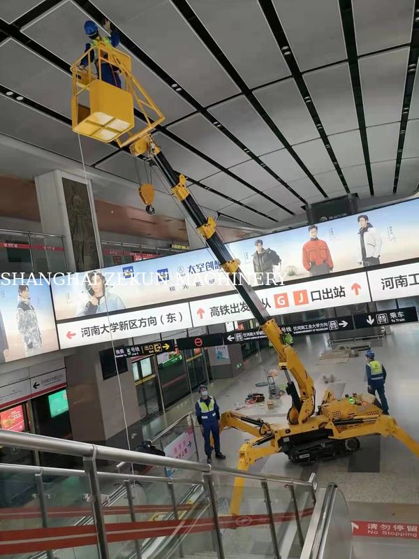 جرثقیل کوچک کالر بلند کن KB8.0 جرثقیل هیدرولیک برای حداکثر ارتفاع بلند کن 15.7m