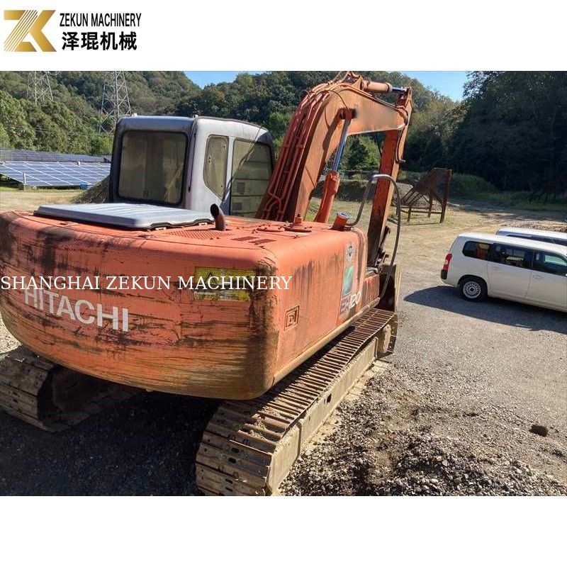 رنگ اصلی 12 تن استفاده شده Hitachi EX 120 Excavator EX120-5 با موتور 60.5Kw ISUZU