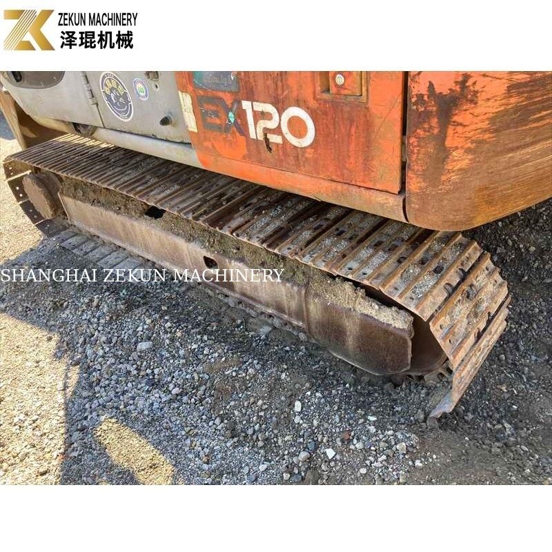 رنگ اصلی 12 تن استفاده شده Hitachi EX 120 Excavator EX120-5 با موتور 60.5Kw ISUZU