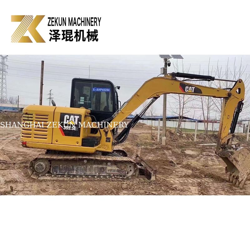 CAT 305.5E2 مینی حفاری استفاده شده 305.5 5380 کیلوگرم ماشین وزن 32KW قدرت
