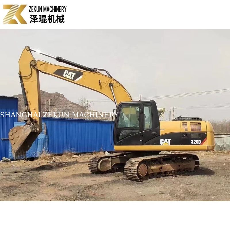 CAT 320D کاوشگر خزنده استفاده شده در ژاپن 20930 KG وزن ماشین CAT شیر هیدرولیک