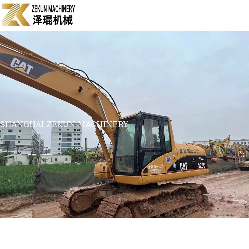 110KW تجهیزات سنگین استفاده شده CAT320 Excavator Caterpillar 320C ساعات کاری 4001-6000
