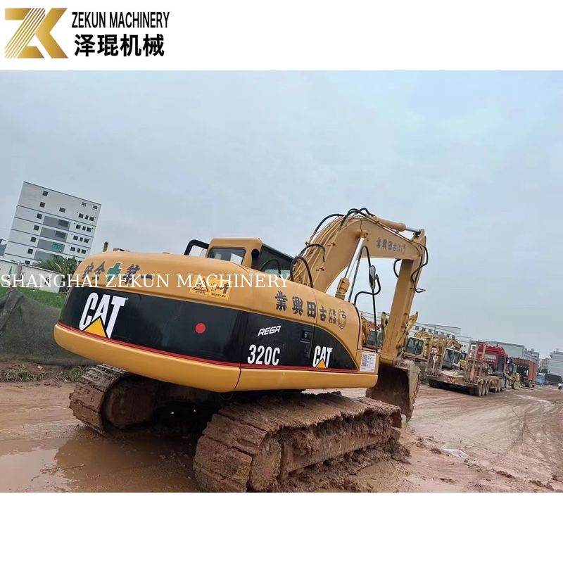 110KW تجهیزات سنگین استفاده شده CAT320 Excavator Caterpillar 320C ساعات کاری 4001-6000