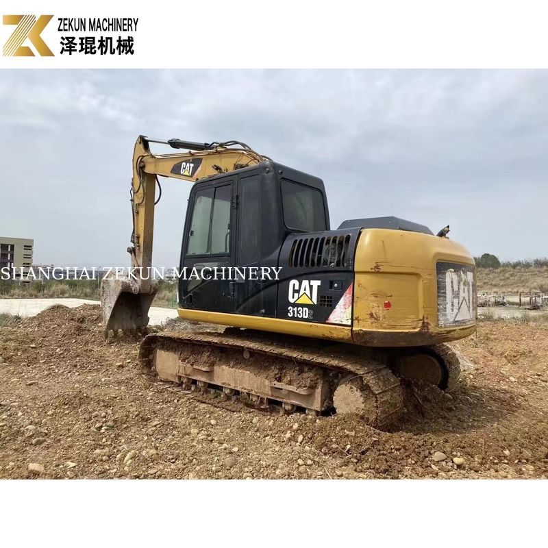 قطعات مترو استفاده شده Cat 313 Excavator 13 تن تجهیزات ساخت جاده با ظرفیت 0.65m3