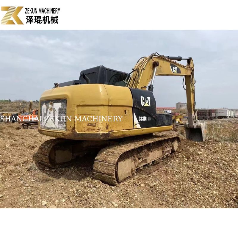 قطعات مترو استفاده شده Cat 313 Excavator 13 تن تجهیزات ساخت جاده با ظرفیت 0.65m3