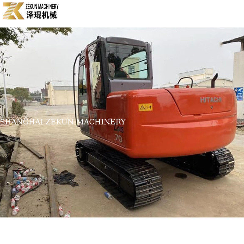 حفاری استفاده شده Hitachi ZX70 با موتور ISUZU و پمپ هیدرولیک اصلی در ژاپن