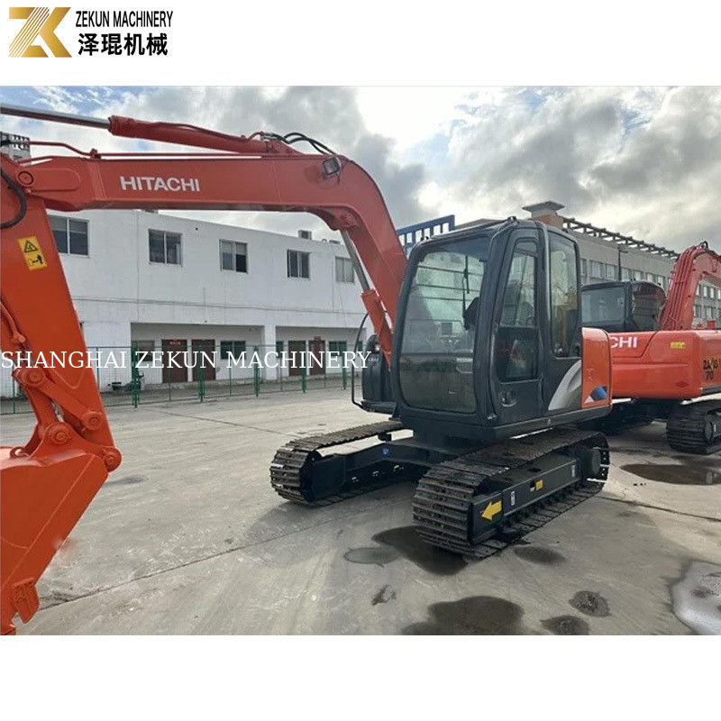 حفاری استفاده شده Hitachi ZX70 با موتور ISUZU و پمپ هیدرولیک اصلی در ژاپن