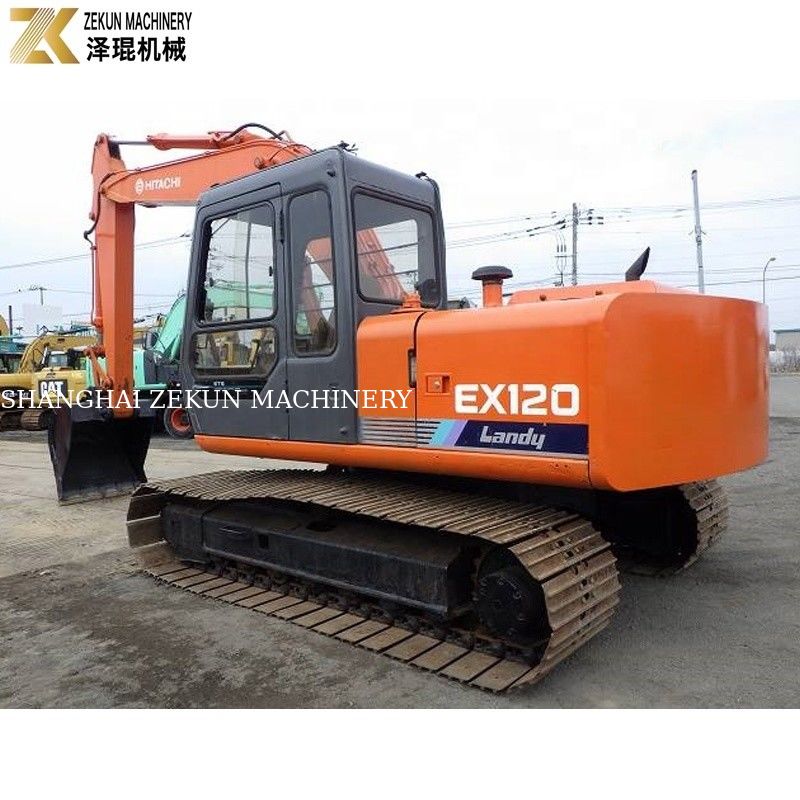 Hitachi EX120-1 حفاری برای خزنده در ساخت جاده ساخته شده در ژاپن