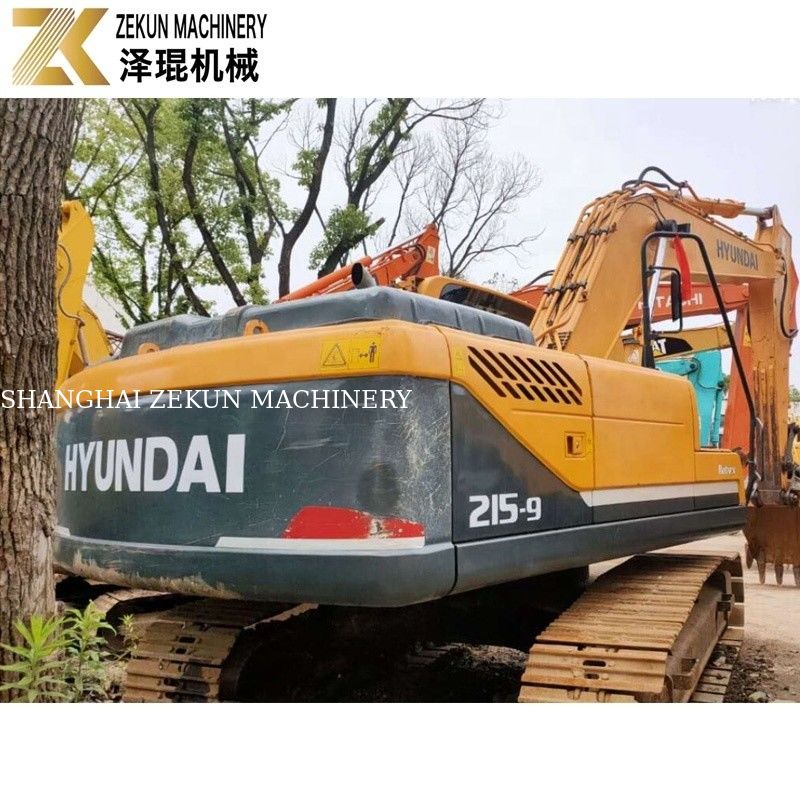 21 تن استفاده شده هیوندای 215 حفاری R215-9 حفاری دست دوم با پمپ اصلی