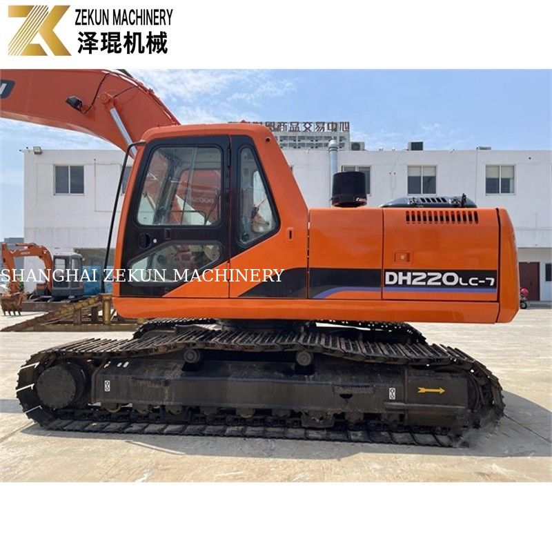 حفاری استفاده شده 22 تن Doosan 220 حفاری DH220LC-7 موتور 21400 K