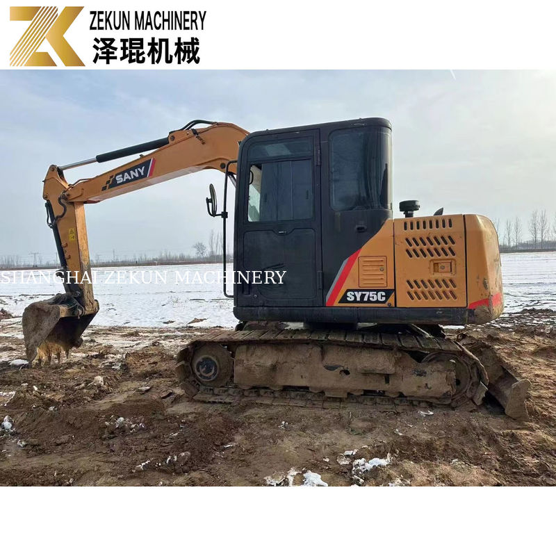 7.5تن SANY 75C Excavator با سایر سیلندر های هیدرولیک استفاده می شود و در سال 2015