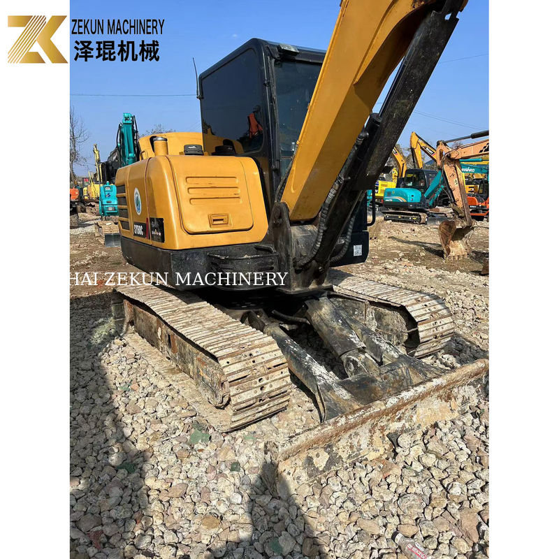 ساني SY60C پرو 6 تن استفاده شده Excavator خزنده 36KW قدرت حفاری دست دوم