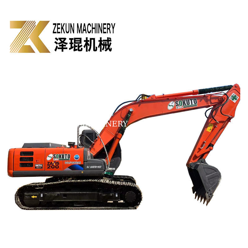 20 تن استفاده شده دست دوم HITACHI ZX 200-3G کاوشگر خزنده حفاری حالت خوب