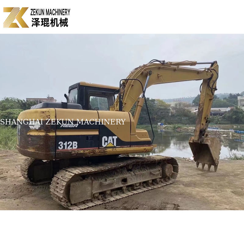سال 2000 Cat 312B Excavator استفاده شده 12Ton 63KW Excavator دست دوم