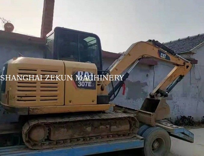 ماشین حفاری استفاده شده زلینوئید Cat307 ژاپنی با موتور توربو Cat C2.6 DI
