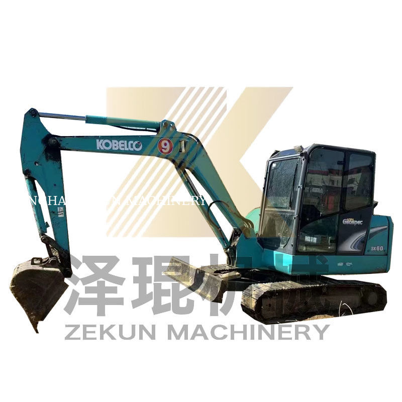6 تن استفاده شده کوبلکو SK60-3/5/8/10 مینی حفاری با موتور یانمار در وضعیت خوب