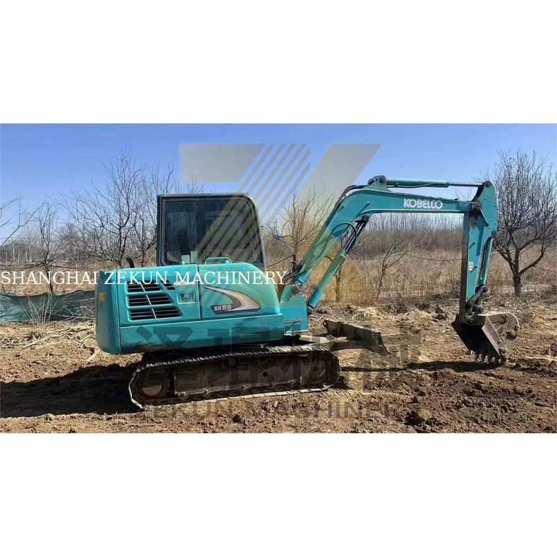6 تن استفاده شده کوبلکو SK60-3/5/8/10 مینی حفاری با موتور یانمار در وضعیت خوب