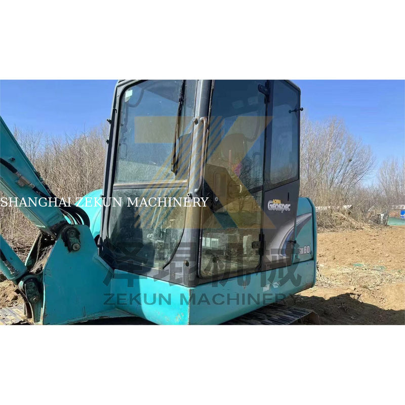 6 تن استفاده شده کوبلکو SK60-3/5/8/10 مینی حفاری با موتور یانمار در وضعیت خوب