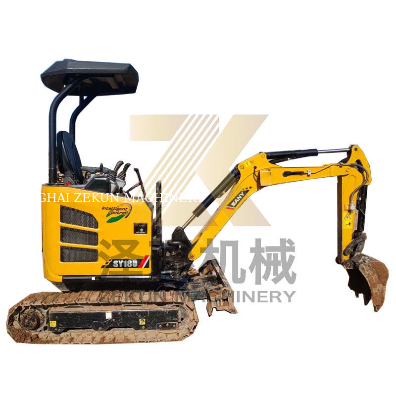 حالت خوب SANY SY18 1.8 تن مینی حفاری با سایر سیلندر های هیدرولیکی