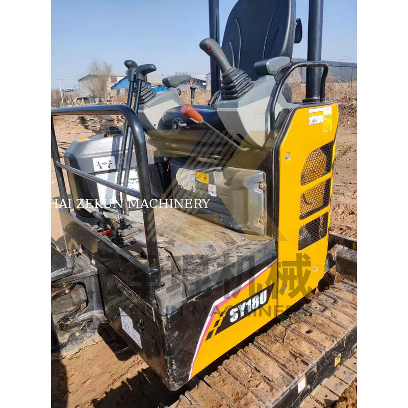 حالت خوب SANY SY18 1.8 تن مینی حفاری با سایر سیلندر های هیدرولیکی