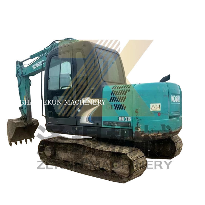 0.4m3 ظرفیت سطل 2017 استفاده شده Kobelco 907 E307D Sk75 Sk75-11 حفاری در شانگهای