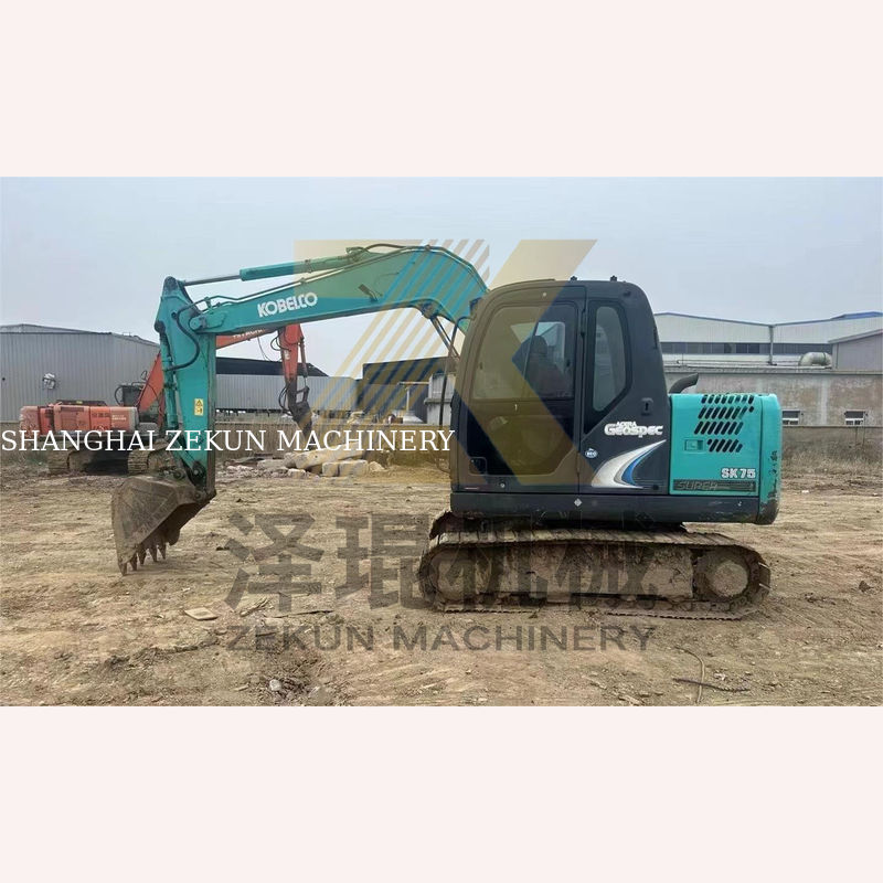 0.4m3 ظرفیت سطل 2017 استفاده شده Kobelco 907 E307D Sk75 Sk75-11 حفاری در شانگهای
