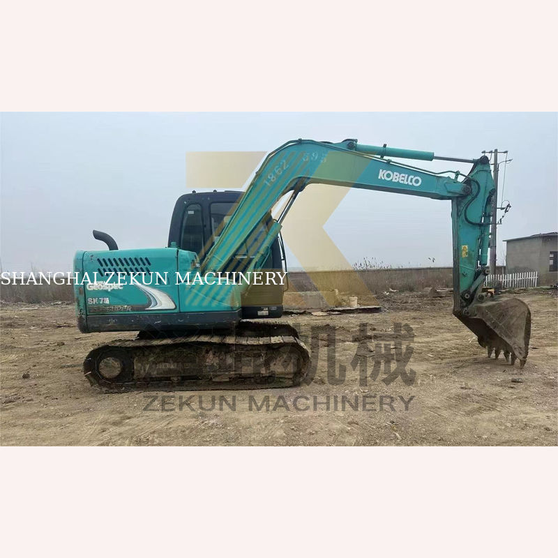 0.4m3 ظرفیت سطل 2017 استفاده شده Kobelco 907 E307D Sk75 Sk75-11 حفاری در شانگهای