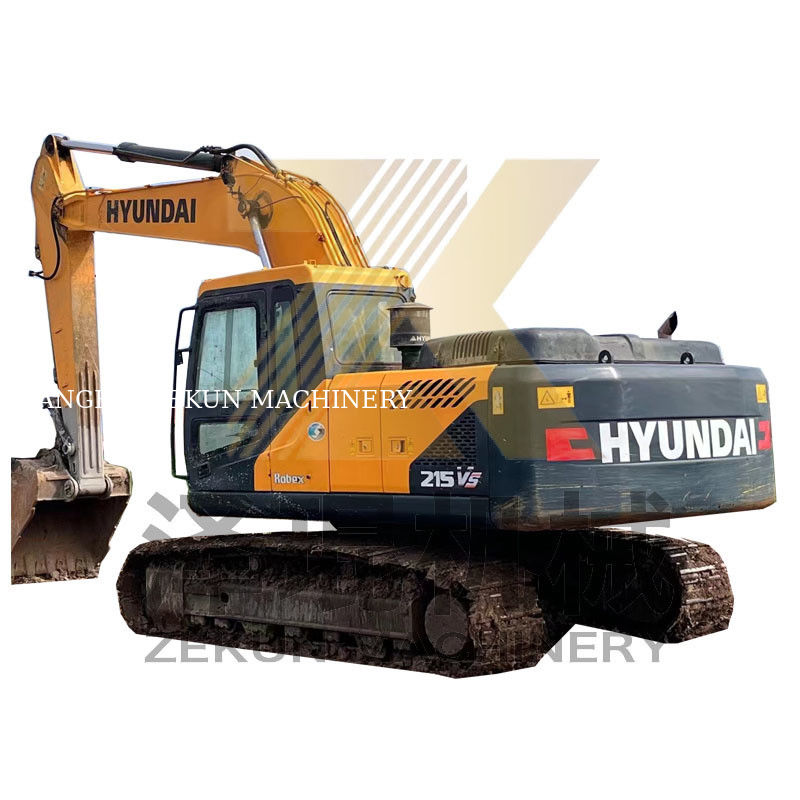 21000 کیلوگرم وزن ماشین موتور کامینز استفاده شده هیوندای 215-9T 215-9S حفاری در شانگهای