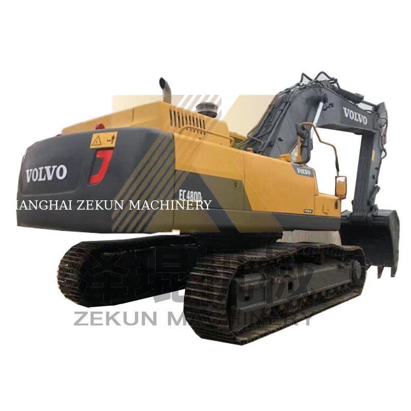 حفاری ولوو EC480 استفاده شده با ظرفیت سطل 3.3 m3 و دریچه هیدرولیکی دیگر