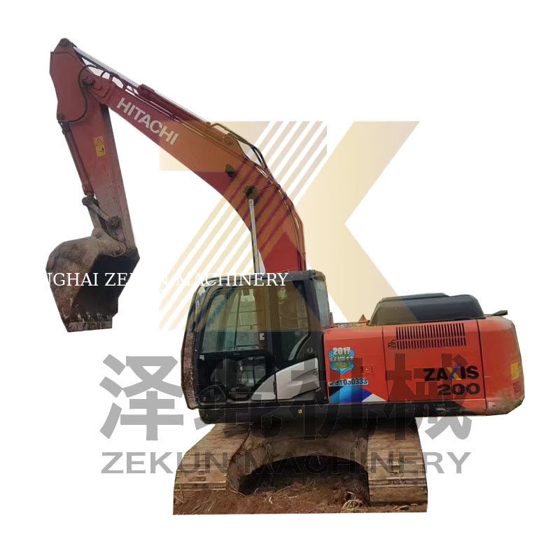 4475 ساعت کار استفاده شده Hitachi ZX200 ZX200-3 ZX200-6 Excavator Crawler برای ساخت و ساز