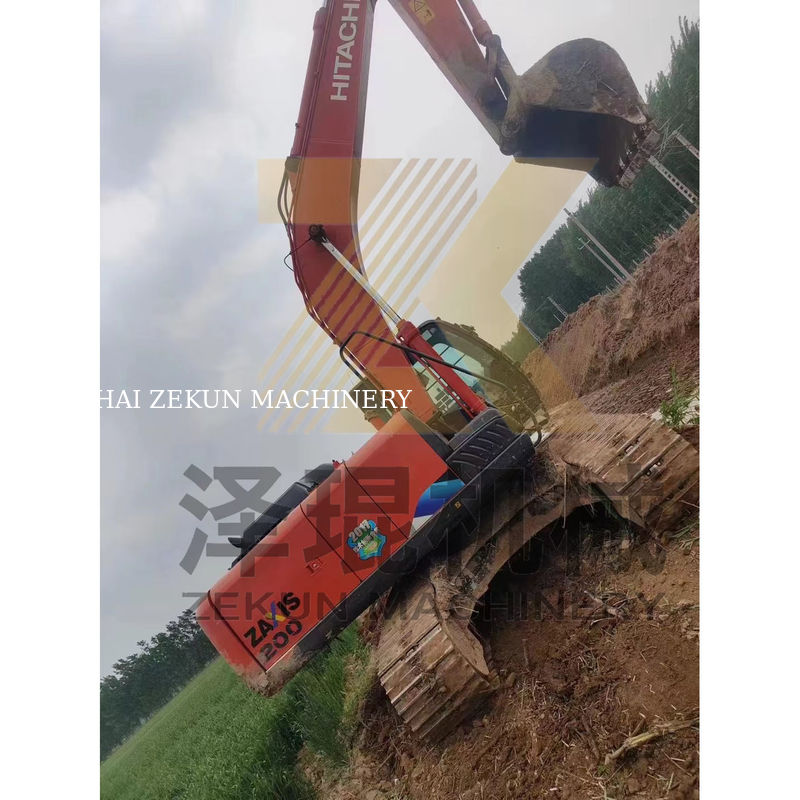 4475 ساعت کار استفاده شده Hitachi ZX200 ZX200-3 ZX200-6 Excavator Crawler برای ساخت و ساز