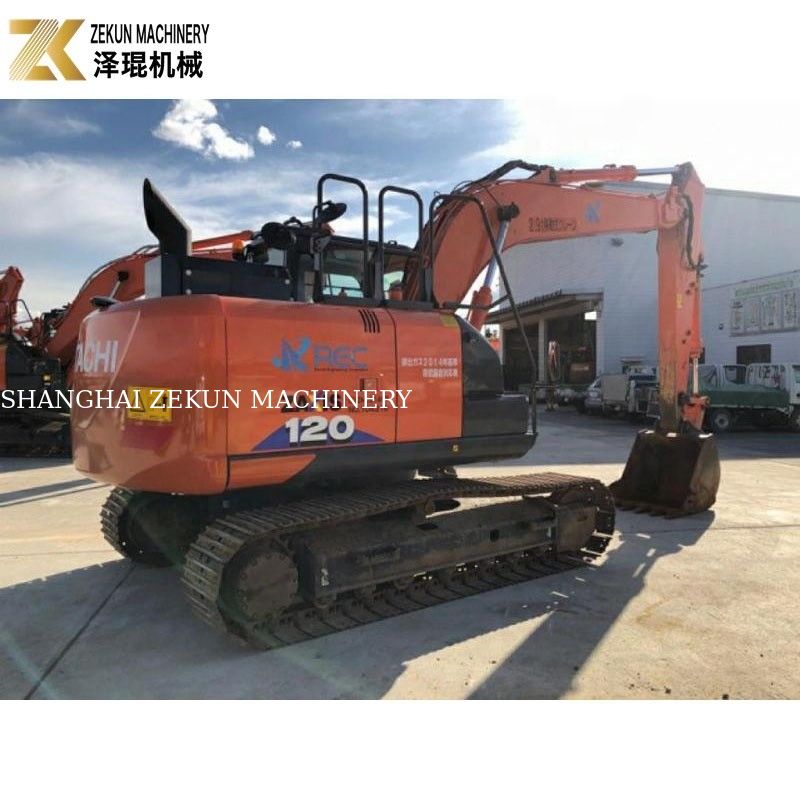 حفاری 12 تن استفاده شده Hitachi ZX120 حفاری ZX120-6 با سیلندر هیدرولیک اصلی
