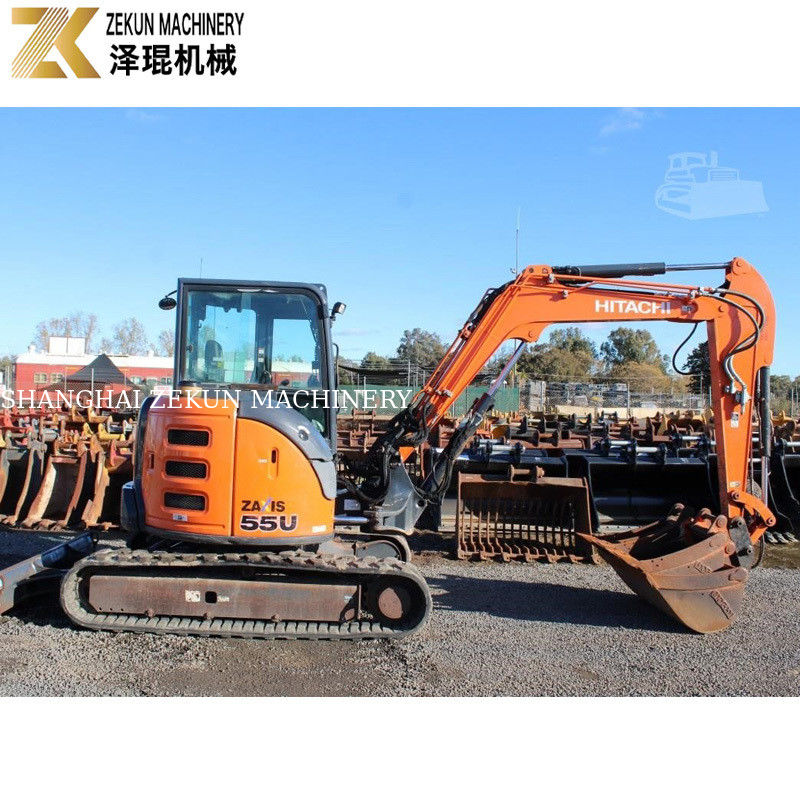 کاوشگر حرکت پذیر نوع خزنده نوع Hitachi ZX55-5A با ظرفیت سطل 0.19m3