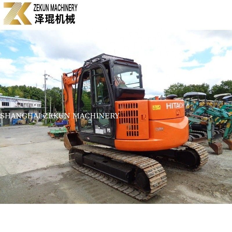 ژاپن واردات 7.5 تن استفاده شده Hitachi ZX75 Excavator موتور Isuzu ZX75US-A برای کشاورزی