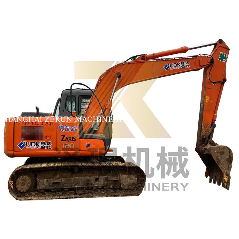 4001-6000 ساعت کار هیتاچی ZX120-6 مینی حفاری دست دوم با موتور ISUZU