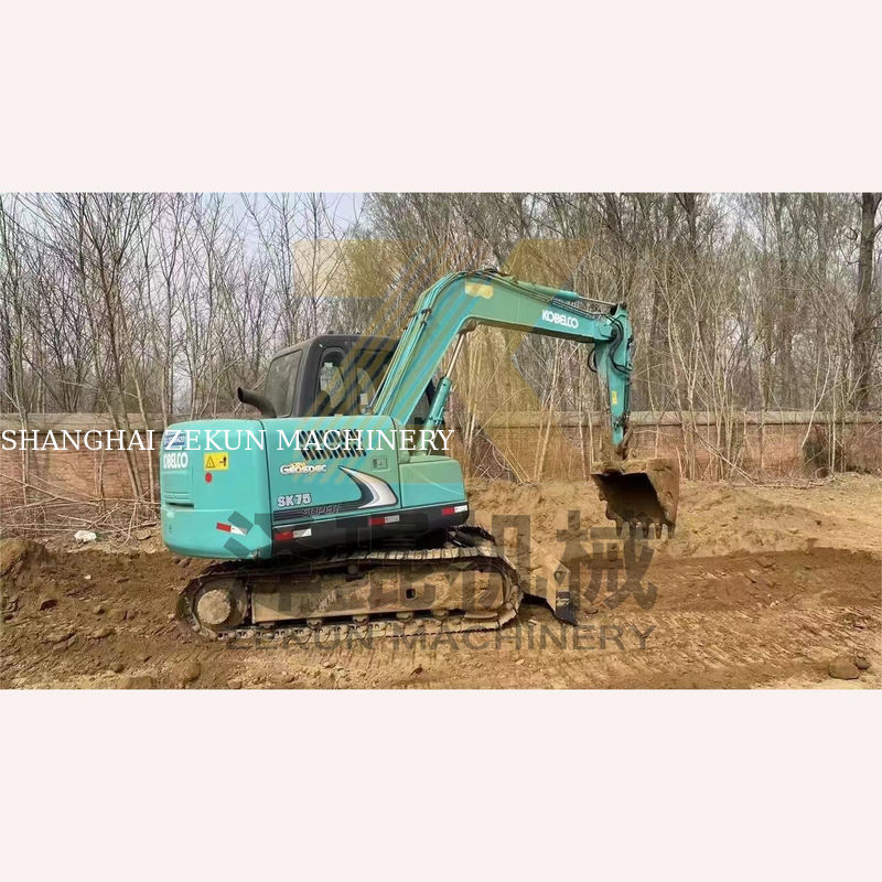 4001-6000 ساعت کار استفاده شده Kobelco SK75-8 SR حفاری برای در حراج های شانگهای