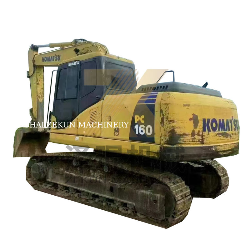 کاماتسو PC160 16 تن حفاری اصلی ماشین مورد استفاده با ساعات کاری کم در ژاپن