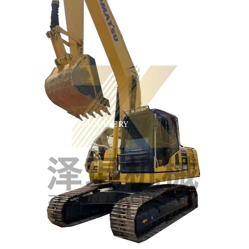 استفاده شده کاماتسو PC200-8 PC200 Excavator زمین جابجایی ماشین با ظرفیت 0.8m3 سطل