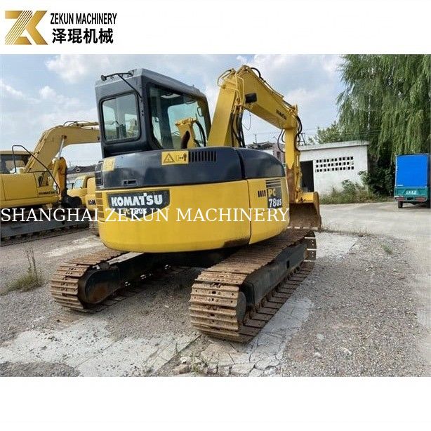 مینی تجهیزات ساختمانی کاوشگر کاوشگر 7 تن Komatsu PC78 PC78US-6 برای حفاری