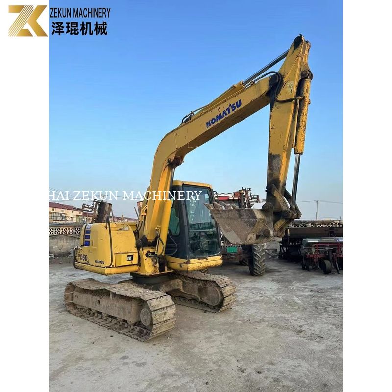 استفاده شده ژاپن کاماتسو PC60-7 حفاری 6Ton رنگ اصلی موتور KOMATSU