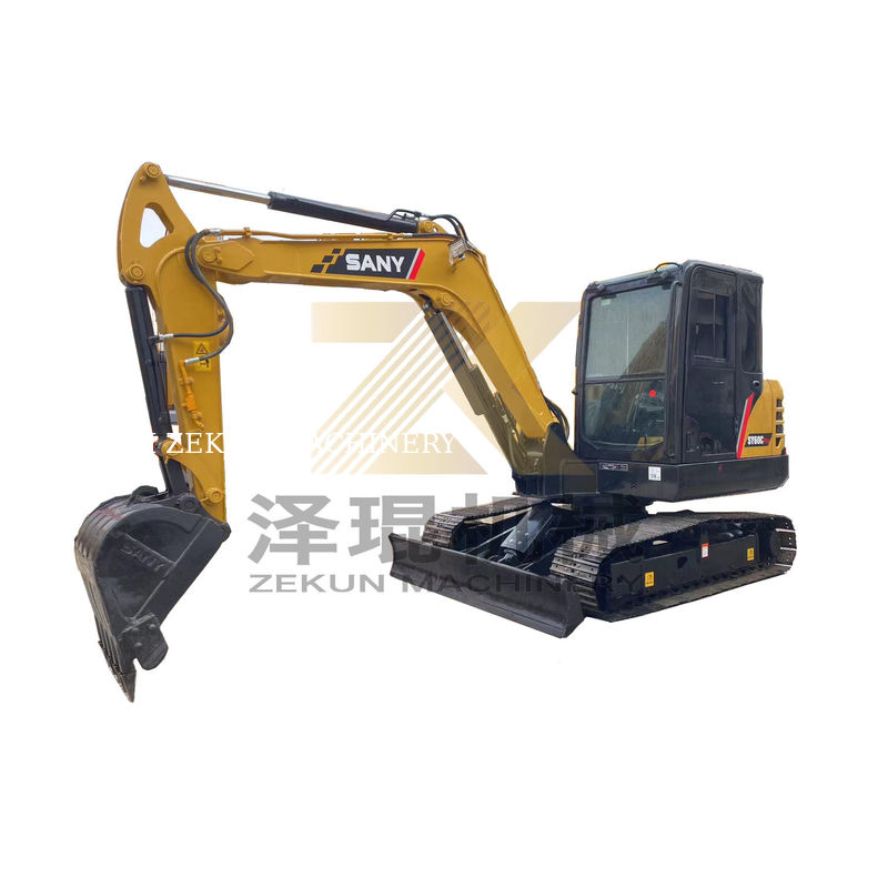 Sany SY60C Pro Excavator 0-2000 ساعت کار 36KW مناسب برای پروژه های ساختمانی