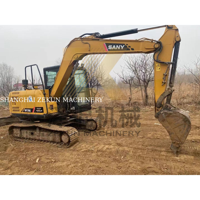 کاوشگر کاوشگر استفاده شده Sany SY75C در شانگهای با قدرت 55 KW و وزن 7000 کیلوگرم