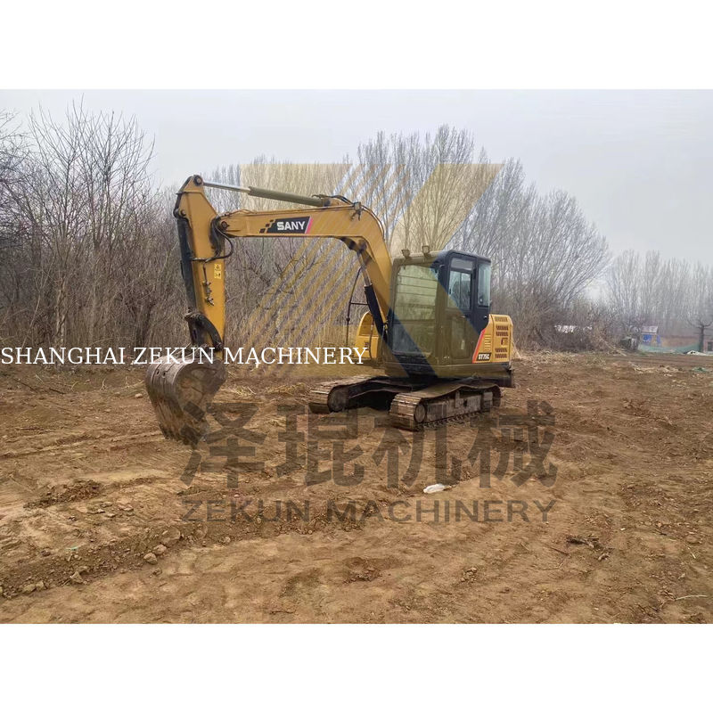 کاوشگر کاوشگر استفاده شده Sany SY75C در شانگهای با قدرت 55 KW و وزن 7000 کیلوگرم