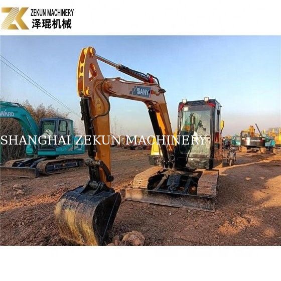 حفاری استفاده شده 6 تن Sany SY60C PRO با موتور Sany و ساعات کم