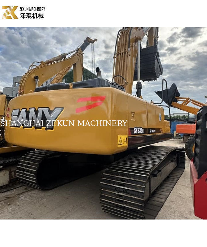 دستگاه حفاری Sany 335 اصلی استفاده شده در موتور Sany وزن ماشین 35000 KG