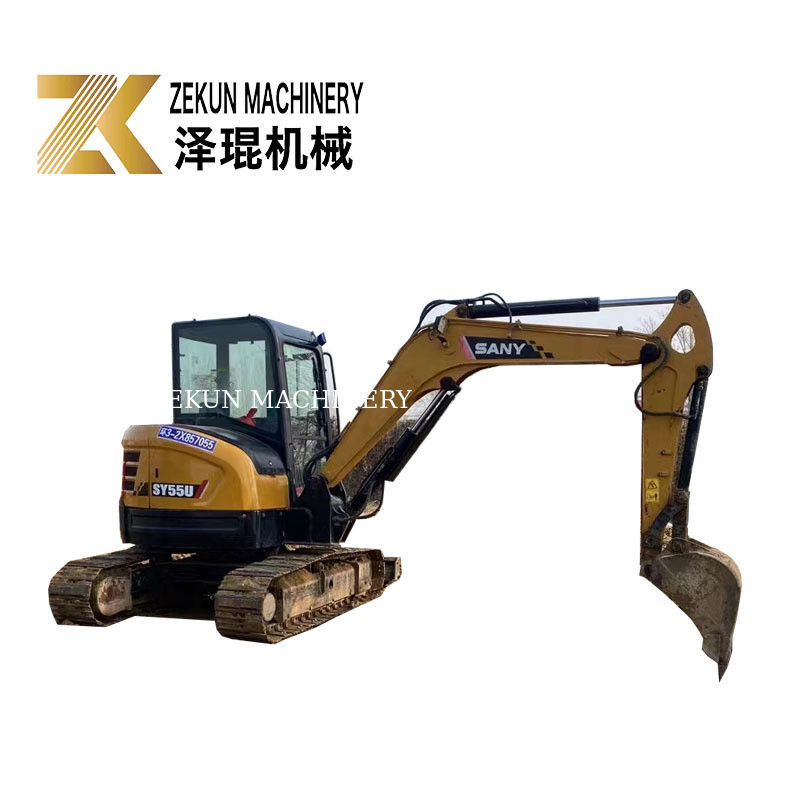 استخراج کننده کاوشگر استفاده شده SANY SY55U 5.5 تن با ظرفیت سطل 0.23m3